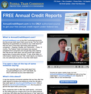 federal trade commission credit report